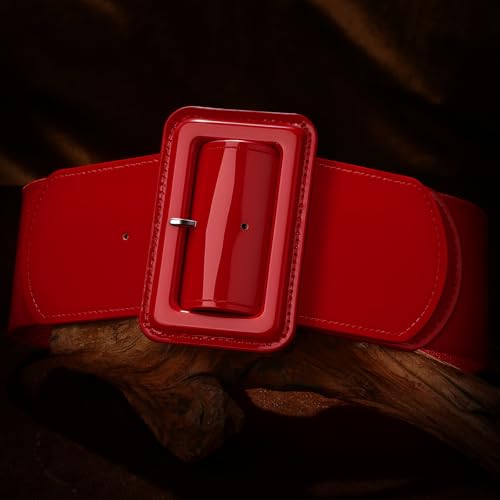 Image of VONMELLI Stretchy Wide Women Belts Elastic Vintage Belts for Women Fashion Ladies Waist Belt for Dress