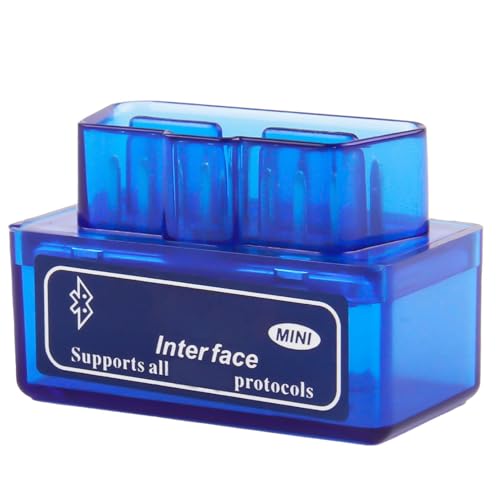 Outil de Diagnostic Auto Bluetooth V2.1, 327 Scanner Diagnostic Voiture pour Android/iOS/Windows, Lecteur de Code Voiture pour Diagnostic Système Moteur -II, Erreur Codes, Température