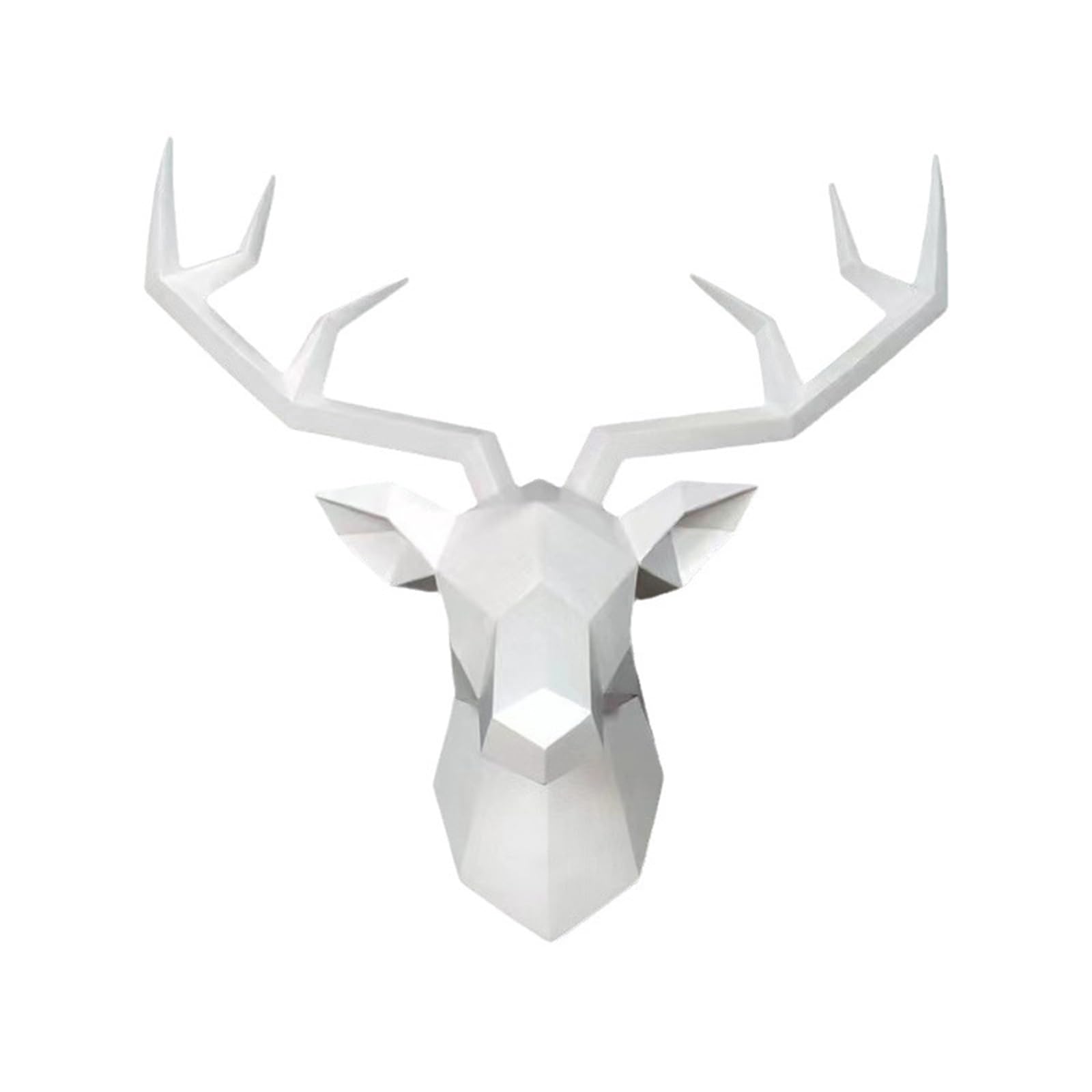 Zyqixluk Resin Deer Decor,Deer Head Wall Decor, Animal Head Statue Wall Hanging Centerpiece Ready To Hang,Deer Head Statue Sculpture,For Bars, Living Rooms, Offices Home Decor,A3,14 * 5.5 * 14.2in