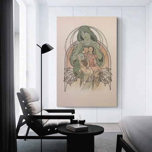 Impression sur toile Alphonse Mucha peinture poster premium