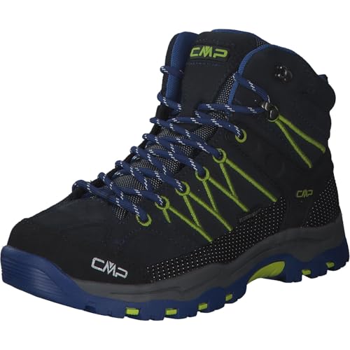 CMP Unisex Kinder Kids Rigel Mid Trekking Shoes Wp Trekking-Schuhe, Blau B Blue...