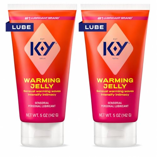 K-Y Warming Jelly Lube, Sensorial Personal Lubricant, Glycol Based Formula, 5 fl oz (2-Pack)