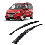 Rumplex Deflettori d'aria, deflettori laterali, compatibili con Ford Tourneo Courier I 2014-2024, parapioggia, deflettori adesivi, 2 pezzi