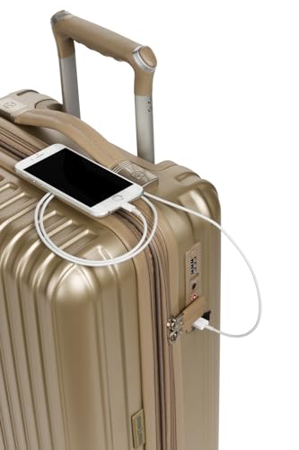 SwissGear 7910 Expandable Hardside Luggage Set with Spinner Wheels and TSA Lock - 2-Piece (20/27) in Sand