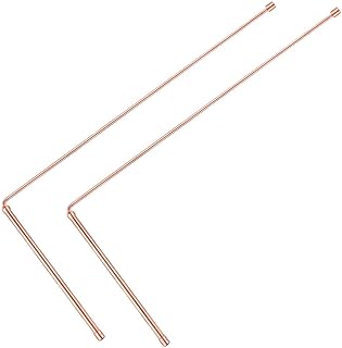 Copper Dowsing Rods - 99.9% Pure Copper 2PCS Divining Rods - for Ghost Hunting Tools, Divining Water, Treasure, Buried Items Etc(B)