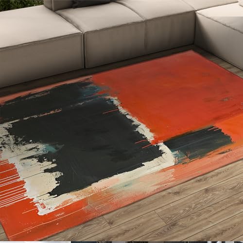 Tapis de bienvenue lavable en flanelle Mark Rothko 60x180cm avec envers antidérapant sécurisé - 2