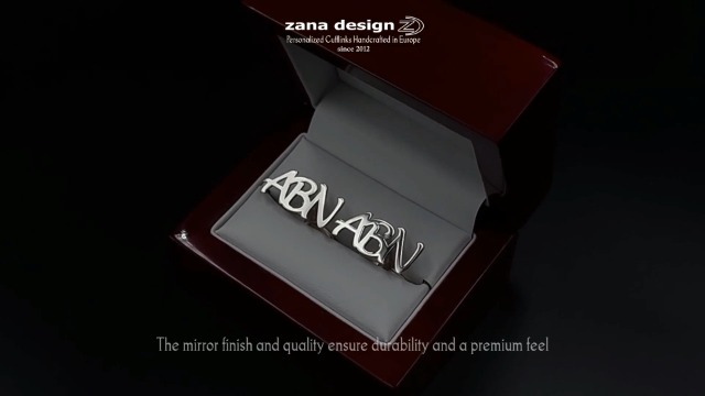 Mancuernillas personalizadas inicial plata oro miniatura 7