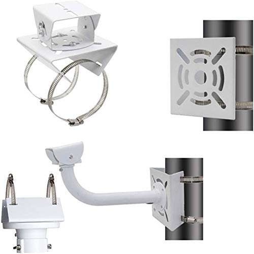 Aongch Universal Wall Mounting Bracket With 2 Loops, Vertical Pole Mount Adapter For Cctv Security Camera Ptz Dome Indoor Outdoor Ap Access Point Client Cpe #TOP1