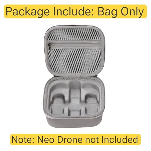 Image of GetZget Bkano Carrying Case Bag Compatible with DJI Neo & Accessories Compact Travel Protection PU Case (Hand Bag) (Compact Standard)