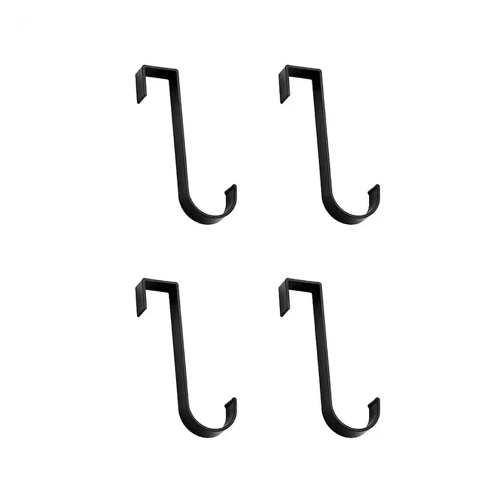 Pexlor 4Pcs B Black 4Pcs Aluminum Heated Towel Rail Radiator Hanger For Shower Door Cabinet(4Pcs B Black)