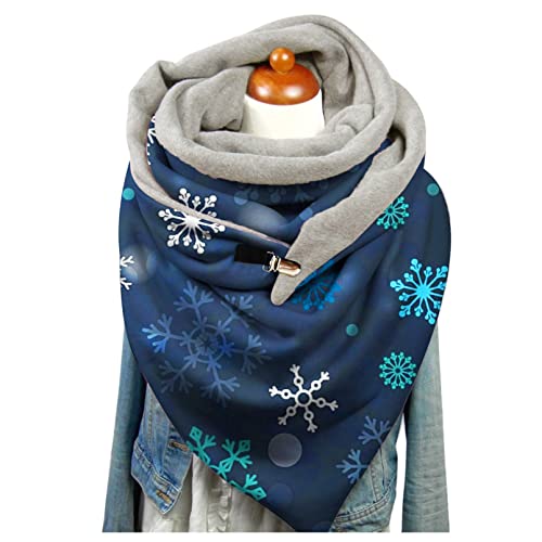 Écharpe de Noël pour dames chaude contre le froid d'hiver douce avec bouton