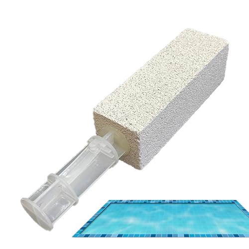 JIEBWCHA Limpieza de Piedra pómez para Estufa, Piedra pómez para la Limpieza del baño, Fregado de Piedra de Limpieza de Piedra pómez de con Mango, Medido de Manchas sin rascar Heavy Duty Potency