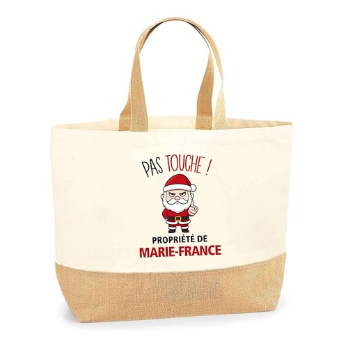 Sac Marie-France Pas Touche : idée cadeau Secret Santa et Noël humour