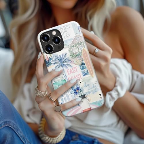 LUMARKE for iPhone 13 Pro Max Case Cute,Aesthetic Coqueete Collage Costal Beachy Girly Shell,Compatible with Magsafe,Trendy Cool Retro Western Girly Protective Slim Phone Cover for Women Girls by LUMARKE - Image 7
