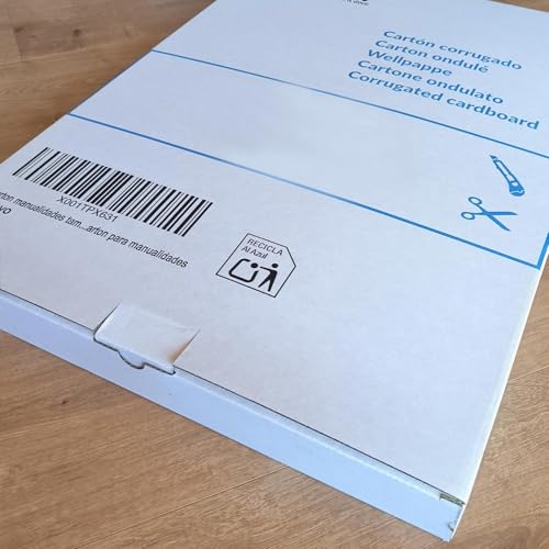 20 Wellpappe A4 | 4mm dick A4 Karton (29,7 x 21 cm) | karton zum basteln und Verpacken | Wellkarton 4mm | Cardboard corrugated