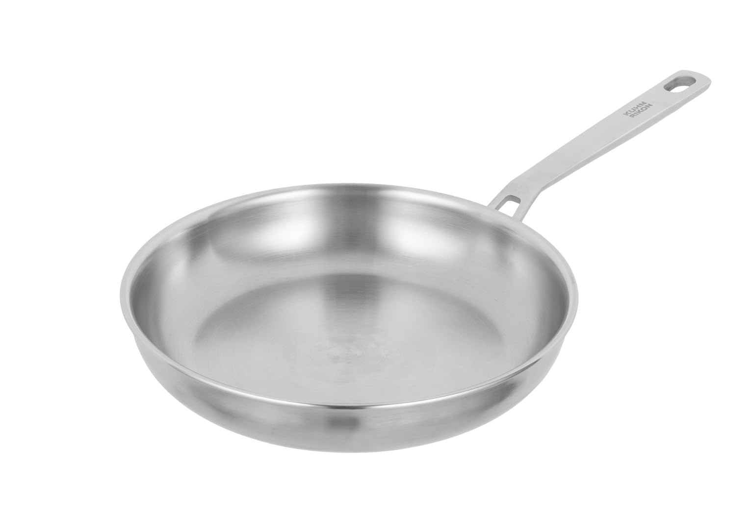 Kuhn Rikon Culinary Fiveply Oven Proof Uncoated Stainless Steel & Aluminium Frying Pan with Welded Stay-Cool Handle, 20cm. Induction Safe Pan. Dishwasher Safe Cookware Guarantee