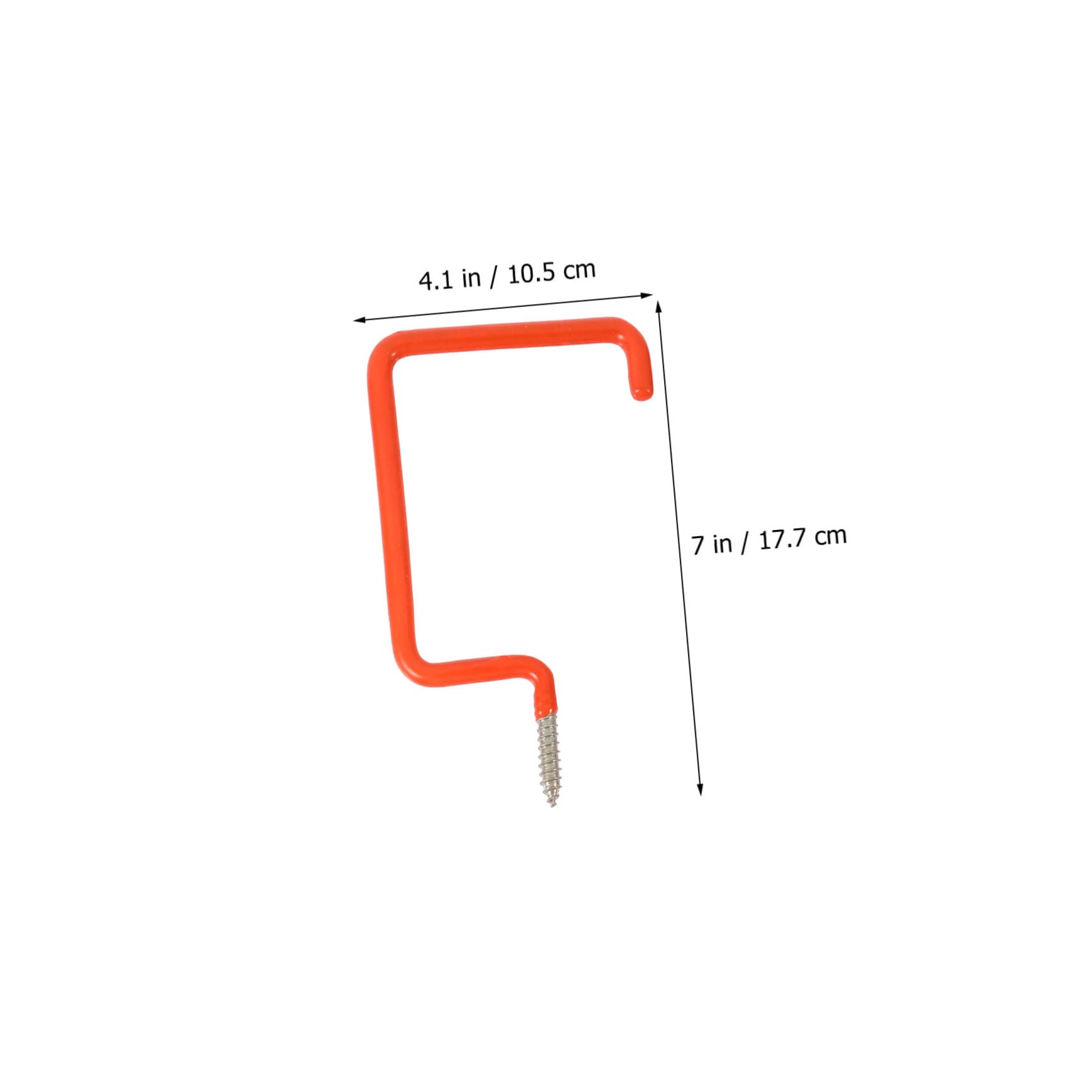 12 Pcs Gancho de Garaje Tornillo, Percha de Acero para Herramientas, Cubierta de Plástico, para Almacenamiento en Pared y Garage