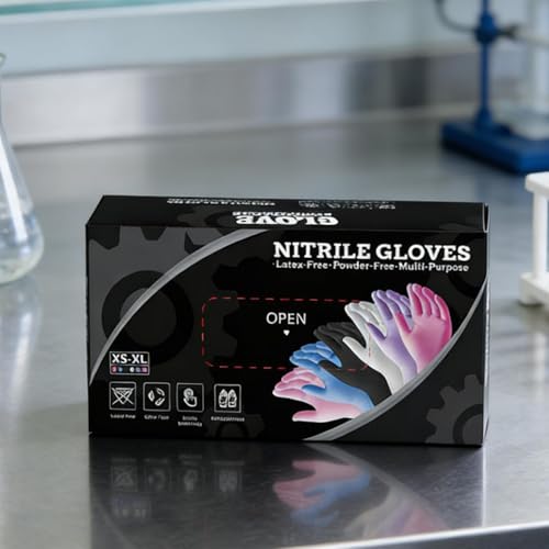 Guantes desechables plást para tinte de peluquería y preparación de alimentos, 100 unidades 3