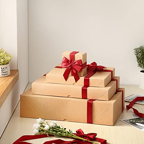Momoni 13 Premium Kraft Gift Boxes With Lids Of Assorted Sizes With 4 Inch Deep Robe Boxes- Wrapping Boxes Set Christmas Gift Boxes For Christmas Gifts, Birthday, Holiday, Father's Day, Mother's Day, Birthday And More #TOP6