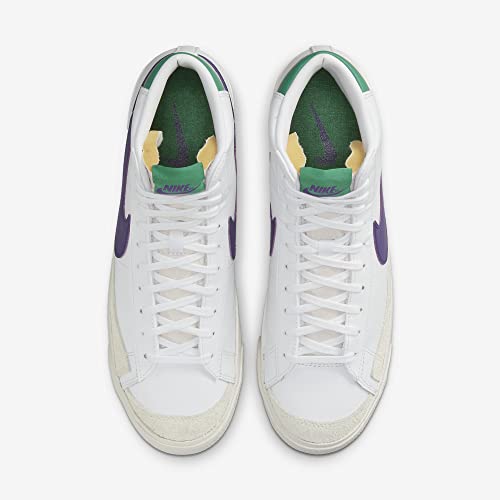 Image of Nike Blazer Mid '77 VNTG We Reptile, Men's Basketball Shoe, White Purple, 8 US