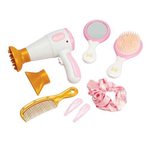 Smoby – Disney Princess Haarstyling-Set – Spielzeug-Friseursalon mit Föhn, Spiegel & Bürste – Rollenspiel mit Licht- & Sound für Kinder ab 3 Jahren