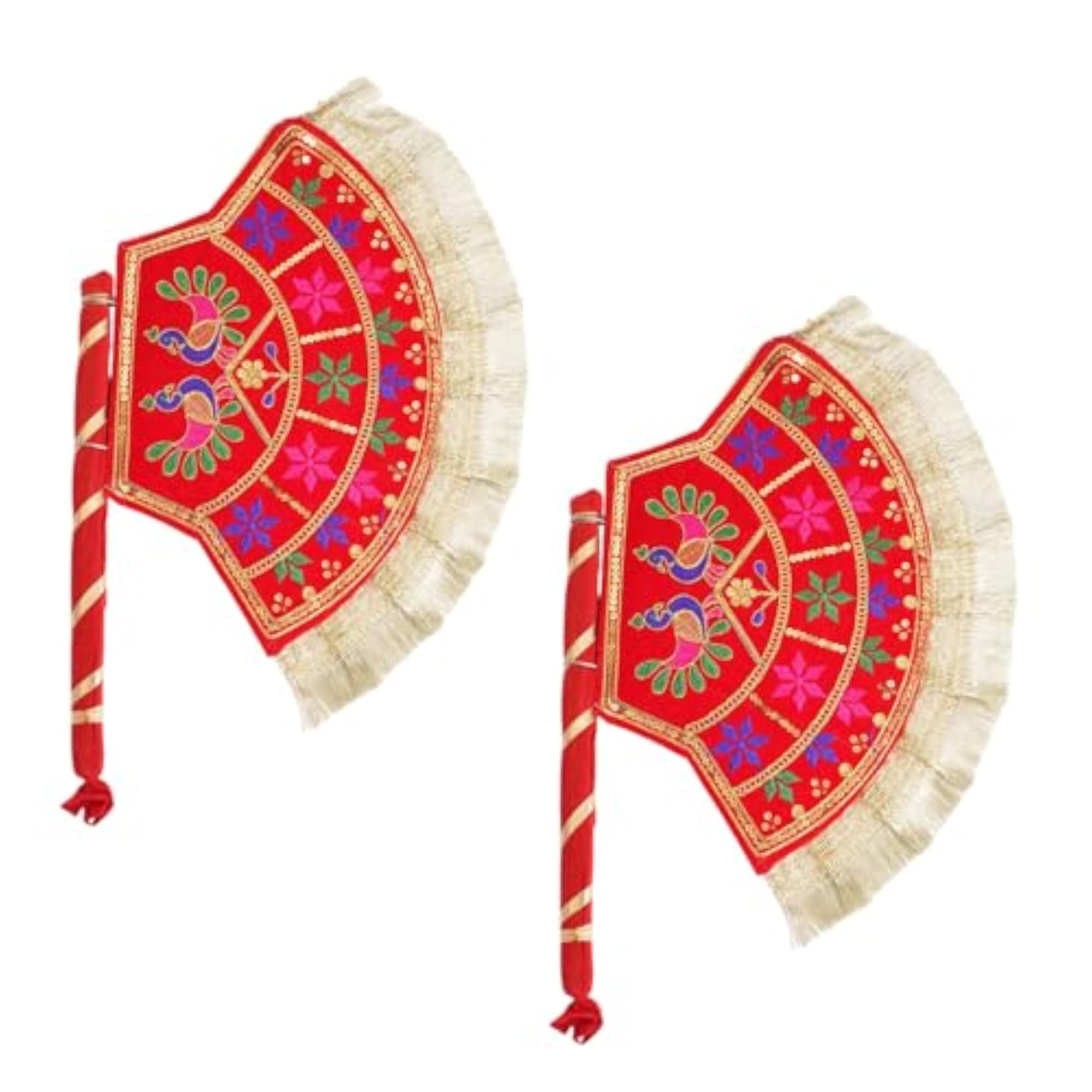 Decorative Haldi Mehndi Handmade Hand Fan, Wedding Gift