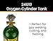 Hot Max 24013 20 Cubic Foot (R Size) Oxygen Cylinder Tank, Empty