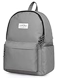 HotStyle CANDER Middle School Backpack for Teen Girls & Boys: Classic, Comfort, Multi-pockets, Durable for Junior High Schooler, Grey