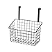 D,casa - Cesta Colgante con Rejilla Negra de Metal de 28x12x22 cm