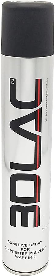 3DLAC 3D Printing 3D Printer Adhesive for Adhesion to Heated Print Bed, Spray, 400 ml 13.52 fl oz