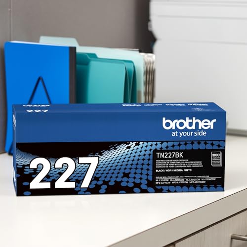 Brother Genuine TN227, TN227BK, High Yield Toner Cartridge, Replacement Black Toner, Page Yield Up to 3,000 Pages, TN227BK, Amazon Dash Available - image 3