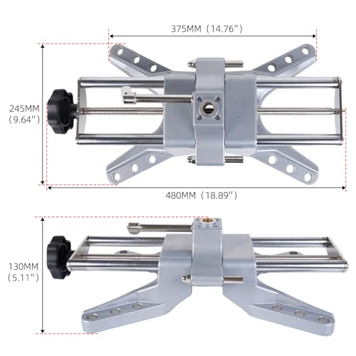 BARTOO Wheel Clamp & Magnetic Adapter for 11-25\" Rims Camber Wheel Alignment Tool for Precise Camber Caster Gauges Universal Tire Repair Tool Kit