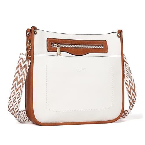 Image of TANTOMI Vegan Leather Crossbody Bags for Women Hobo Travel Purse Multi-Pocket Trendy Handbags & Womens Crossbody Bag