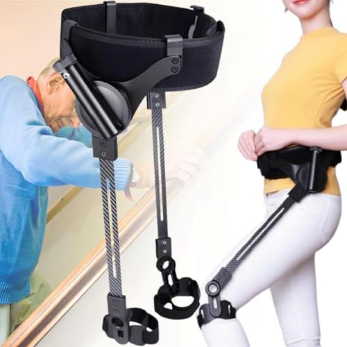 Aide à la marche exosquelette légère et portable, aide à la marche pour hémiplégie en cas d'AVC, améliore la mobilité et l'indépendance, 3 niveaux de force réglables,L-Left