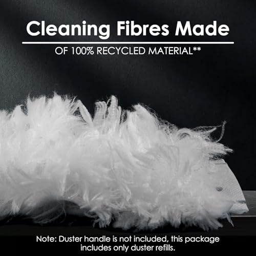 Image of (25 Count) Duster Refills Compatible with Ocedar O-Cedar Flex & Catch Dusters, Disposable Heavy Duty Dust Refills, Multi-Surface Duster Replacement Kit, Dust Removal Brush Heads, Soft microfibers