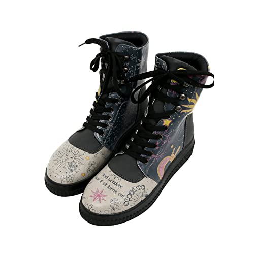 DOGO Vegane Damen Future Boots Stiefeletten - and Wonders How It All Turns Out 39