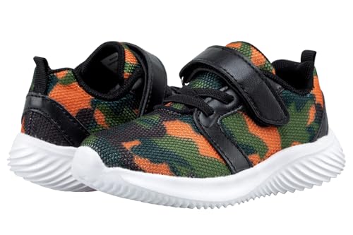 Nuupeim Toddler Sneakers for Boys and Girls Comfortable Little Kids Walking Shoes(Woodland Camo,11)