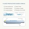 Reusable Flood Barrier & Water Diverter | No Sand Bags, Reusable Flood Protection | Protects Home, Garage, Driveway & Doorway | Flood Prevention Tool | Fast Setup - 4ft x 6in