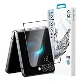 BENKS GlassWarrior HD Screen Protector for Samsung Galaxy Z Flip 7, 9H+ Shatterproof [Military-Grade Protection], Superior Scratch Resistance Ultra HD Tempered Glass Screen Protector