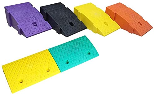 Rampa para bordillo de entrada, rampa para silla de ruedas y carritos, 5 cm de altura, resistente a la lluvia, forma triangular, portátil, para cochecitos, carretillas y motocicletas miniatura 4