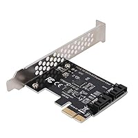 VBESTLIFE PCI-E-Karten PCI Express zu SATA 3.0 2-Port SATA III 6 Gbps Erweiterungs-Adapterkarten