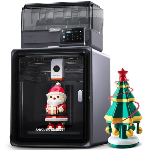 Anycubic Kobra S1 3D Printer Only, Support Multi Color Printing Needs ACE Pro, Max 600mm/s High Speed High Precision Anycubic App One-Click Printing Ultra-Quiet Printing 250 * 250 * 250mm