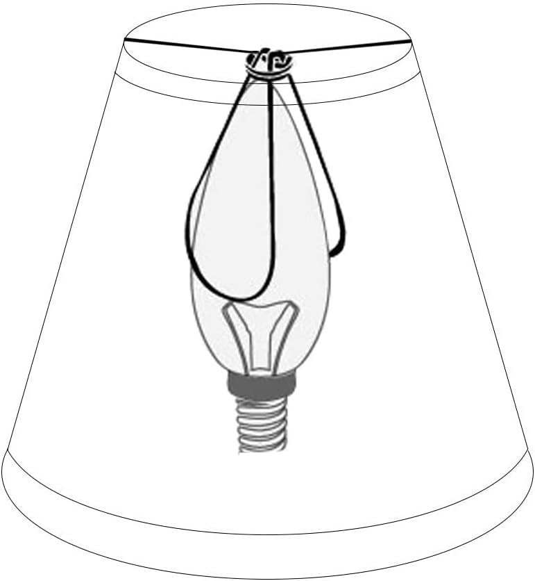 Double Mini Small White Barrel Lamp Shades Clip On Bulb, TOOTOO STAR Barrel Fabric Lampshade for Table Chandeliers Wall Floor Lamp Replacement, 3x6x5 Inch, Set of 2 (White 2 PCS Pack)