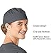 WonderWink Unisex Tie Back Scrub Cap, Pewter, One Size