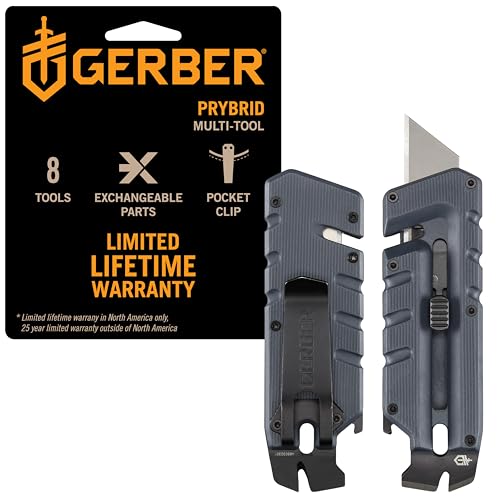 Refresh Your 72-Hour Emergency Kit Essentials 2026 Gerber Gear Prybrid Utility Knife with Pocket Clip, Box Cutter Retractable Blade, Heavy Duty Utility...