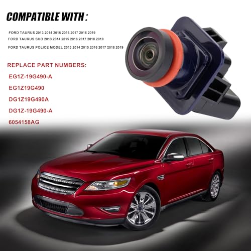 Image of Rear View Backup Camera Compatible with Ford Taurus, Taurus Sho, Taurus Police Model 2013 2014 2015 2016 2017 2018 2019 Replaces # EG1Z-19G490-A, DG1Z19G490A