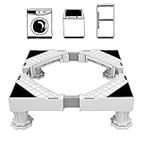 STOßDÄMPFENDE GERÄUSCHREDUZIERUNG : Die im Kit enthaltenen Anti-Rutsch-Schockpads reduzieren effektiv den Lärm, der entsteht, wenn die Waschmaschine funktioniert, und bieten Ihnen und Ihrer Familie eine komfortable Klangumgebung.