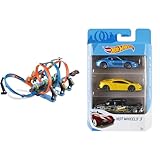 circuit looping infernal hot wheels leclerc  Hot Wheels Looping Infernal, Coffret de Jeu pour Petites Voitures avec Circuit et Pistes & Coffret 3 véhicules, Jouet pour Enfant de Petites Voitures Miniatures, modèle aléatoire, K5904