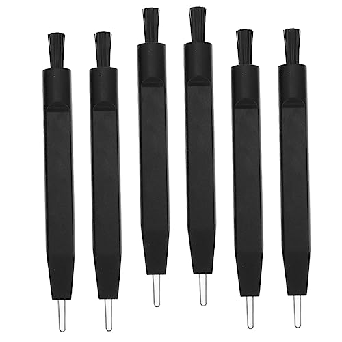 NOLITOY 6pcs Earbuds Cleaning Hearing Amplifier Cleaner Kit Soft Bristle Brush Hearing Aid Cleaning Tools Wax Removal Brush Accessory