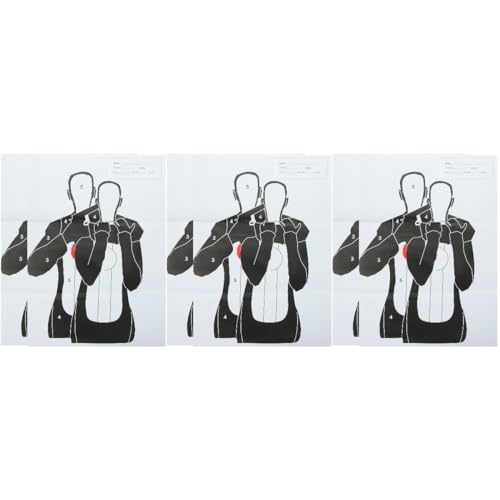 Totority 6 Feuilles De Papier Cible De Jeu Cible De Tir Cible De Cible De Corps Cible Jouets De Sport en Papier Papier Cible pour Le Jeu Entraînement Sportif Cibles D'Éclaboussures De